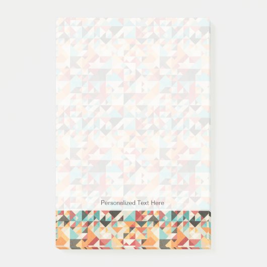 Earthtone Geometric Pattern Post-it® Notes (Voorkant)