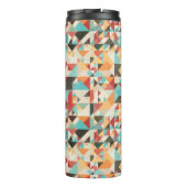 Earthtone Geometric Pattern Thermosbeker (Achterkant)