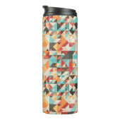 Earthtone Geometric Pattern Thermosbeker (Geroteerd rechts)