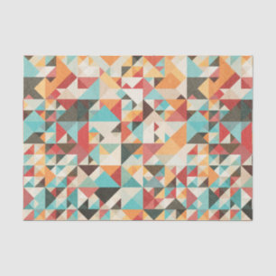 Earthtone Geometric Pattern Tissuepapier
