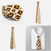 Earthtone Geometry Stropdas