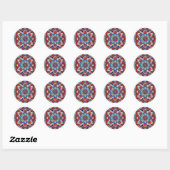 Earthtone Mandala Ronde Sticker (Vel)