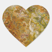 Earthtone Marble Heart Stickers (Devant)