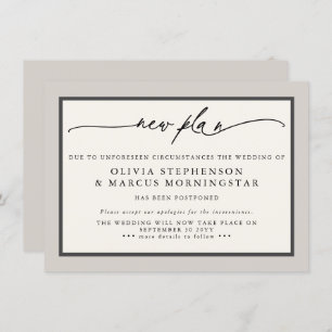 Earthtone Mushroom - Moderne Postponed Event Kaart