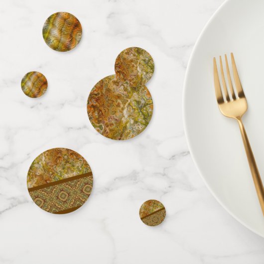 Earthtone Sampler Marble & Faux Snakeskin Confetti (Groupe)