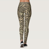 Earthtone Scribble-Leggings Leggings (Achterkant)