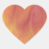 Earthtone Skies Heart Stickers (Devant)