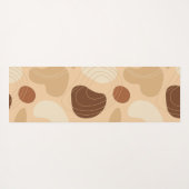 EarthTones Abstract Shapes Pattern Yoga Mat (Achterkant (horizontaal))