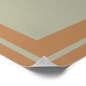 Earthtones Boho Butterfly Colorblock Poster (Hoek)