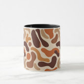 Earthy Abstract Coffee Mug – Organic Shapes (Centre)
