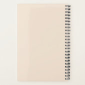 Earthy Abstrait Boho Personnalisé Planner (Dos)