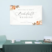 Earthy Autumn Floral Bachelorette Welkom Spandoek (Beurs)