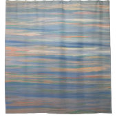 Earthy Bath | Blauwe goudpekelpenselen Douchegordijn (Voorkant)