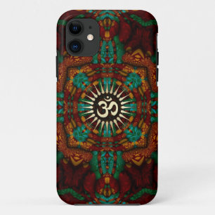 Earthy Batik Gold Aum iPhone 5 Hoesje-Mate iPhone 11 Hoesje