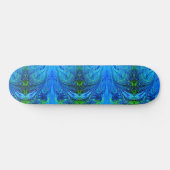 Earthy Blue Green Abstract skateboard (Horizontaal)