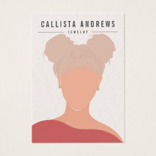 Earthy Bohemian Blonde Girl die Kaart voor beeldsc