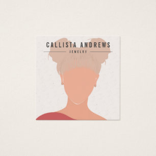 Earthy Bohemian Blonde Girl die Kaart voor beeldsc