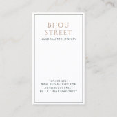 Earthy Boho Abstracte sieraden ontwerper Visitekaartje (Voorkant)