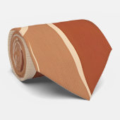 Earthy Boho Swirls Cravate (Roulé)