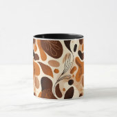Earthy Botanical Mix Mug – Modern Abstract Design (Centre)