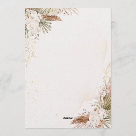Earthy Botanical Wedding Invitation | Customizable (Dos)