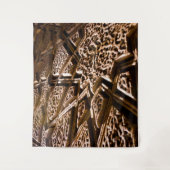 Earthy Brown Stars Wandkleed (Voorkant)