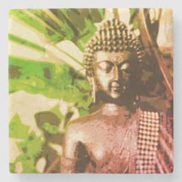 Earthy Buddha Meditation Zen Decor Stenen Onderzetter