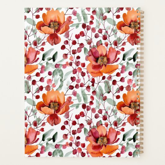 Earthy Colors, Fall Flowers Monogrammed (Dos)