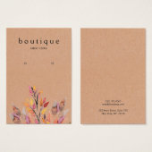 Earthy Earring Kraft-kaart Visitekaartje (Voorkant /achterkant)