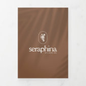 Earthy Elegance Logo Beauté, Brochure rouille Spa (Page de couverture)