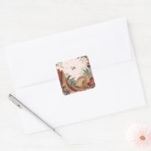 Earthy Escape Vierkante Sticker (Envelop)