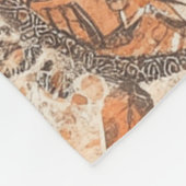 Earthy Feathered Mandala Fleece Deken (Hoek)