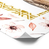 Earthy Floral Anand Karaj Affiche de bienvenue Mar (Coin)