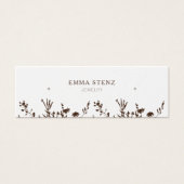 Earthy Floral • Earring Hoops Studs Display Card   (Devant)