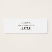 Earthy Floral • Earring Hoops Studs Display Card   (Dos)