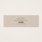 Earthy Floral ・ Earring Hoops Studs Display Kaart (Achterkant)