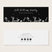 Earthy Floral ・ Earring Hoops Studs Display Kaart (Voorkant /achterkant)