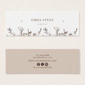 Earthy Floral ・ Earring Hoops Studs Display Kaart (Voorkant /achterkant)