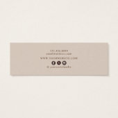 Earthy Floral ・ Earring Hoops Studs Display Kaart (Achterkant)