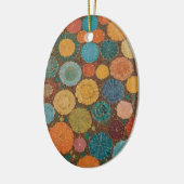 Earthy Floral Mosaic Pattern Ornament (Links)