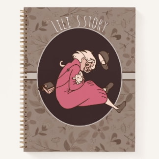 Earthy Floral Pattern Notitieboek