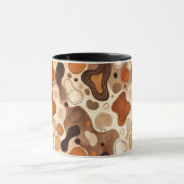 Earthy Fluid Shapes Mug – Minimal Abstract Style (Centre)