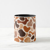 Earthy Fluid Shapes Mug – Minimal Abstract Style (Centre)