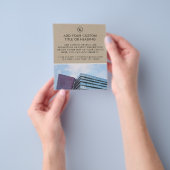 Earthy Kraft Style Custom Business Logo & Foto Flyer (Hand)