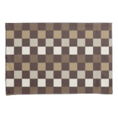 Earthy minerals checkerboard pattern kussensloop (Voorkant-Rechts)