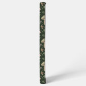 Earthy Olive Green Fungi Seamless Pattern Rustic Samsung Galaxy Hoesje (Linkerkant)