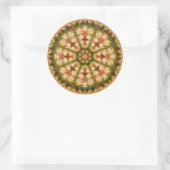 Earthy Pastel Geometric Mandala Sticker (Tas)