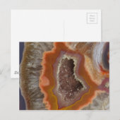 Earthy Quartz Crystal Druzy Briefkaart (Voorkant / Achterkant)