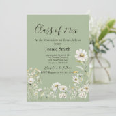 Earthy Sage & Botanical Greenery Graduation Kaart (Staand voorkant)