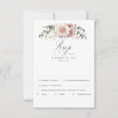Earthy Shades Foliage Boho Wedding RSVP (Devant)